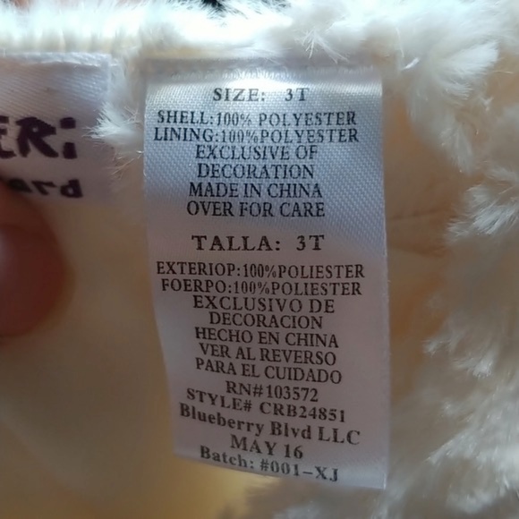 Adorable super soft girls jacket size 3T by Blueberi Boulevard - Picture 3 of 5